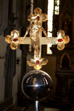 Procesionálni kříž v katedrále sv. Bartoloměje v Plzni